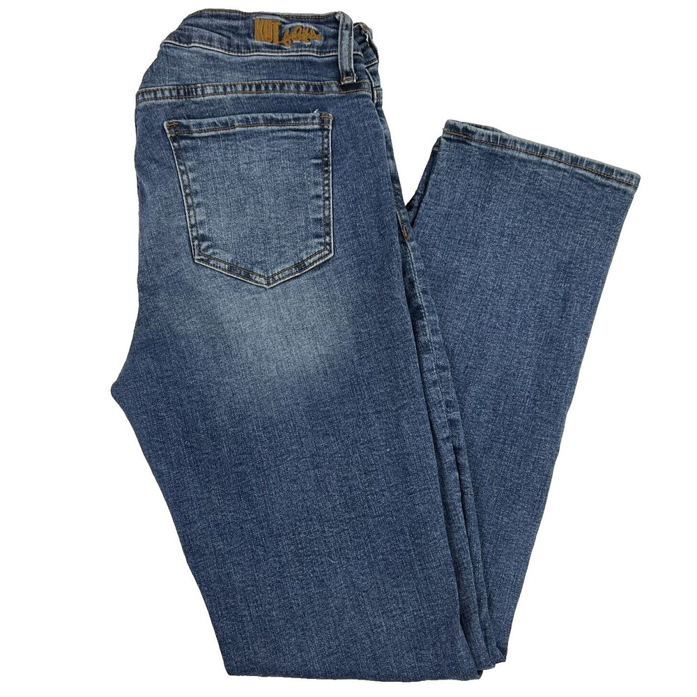 KUT from the Kloth Womens Medium Wash Straight Leg Denim Blue Jeans Size 10